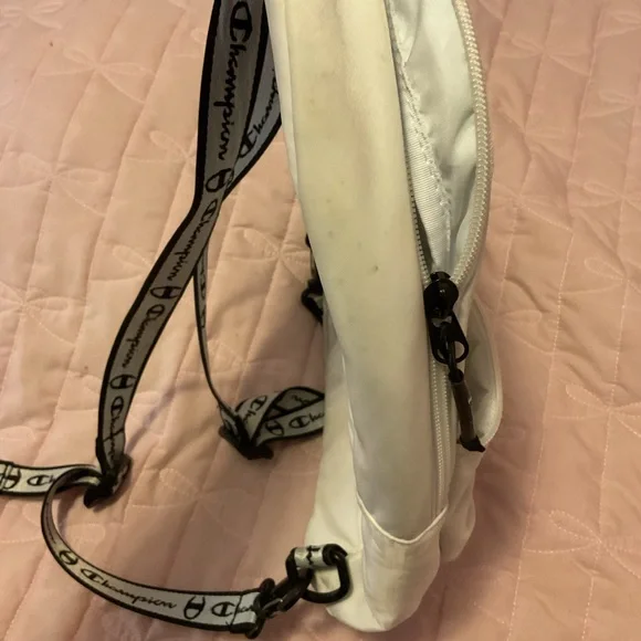 Champion White and Black Backpack with Red Logo - Picture 6 of 13